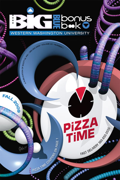 Big Blue Bonus Book Cover Design