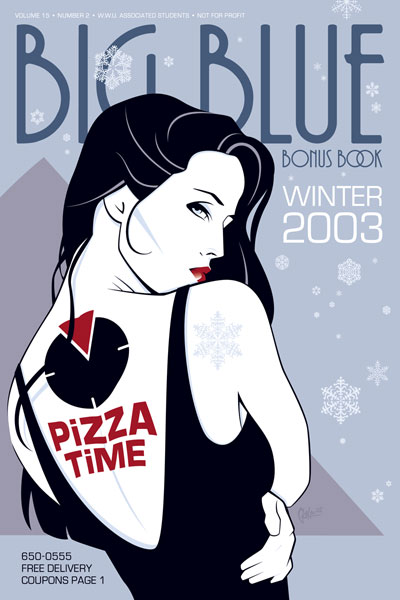 Big Blue Bonus Book Cover Winter 2003: Pizza Time