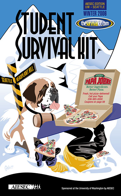 Student Survival Kit Book Cover Winter 2006: Papa Johs Pizza