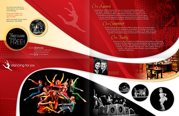 Dancing For Joy Brochure Design