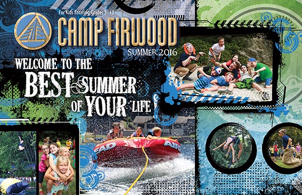 Camp Firwood Postcard Design