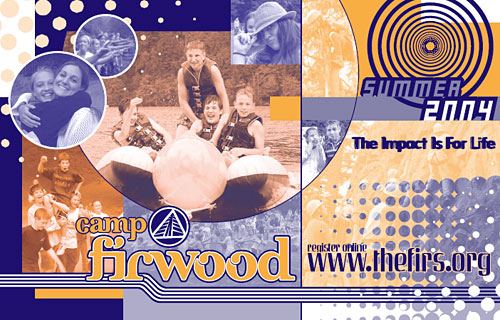 Camp Firwood Early Registration Brochure Design